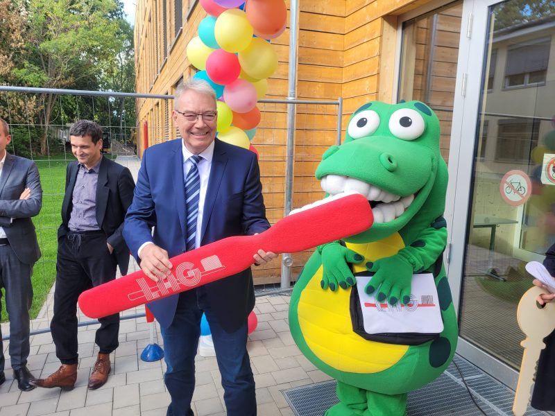 LAG Berlin bei der Einweihung des Erweiterungsbaues der Grundschule am Vierrutenberg in Lübars