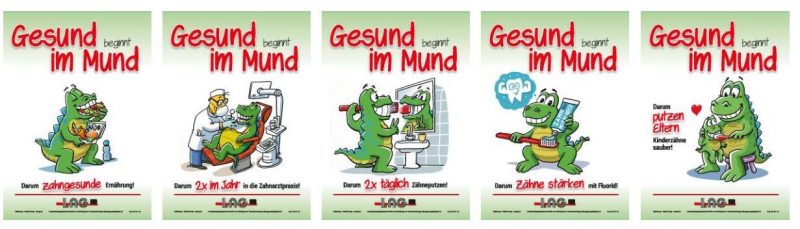 Gesund beginnt im Mund! Neue Kroko Plakate zum download!